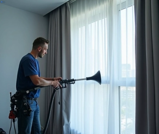 Professional commercial curtain cleaning process equipment Matty Curtain Cleaning eagle-farm